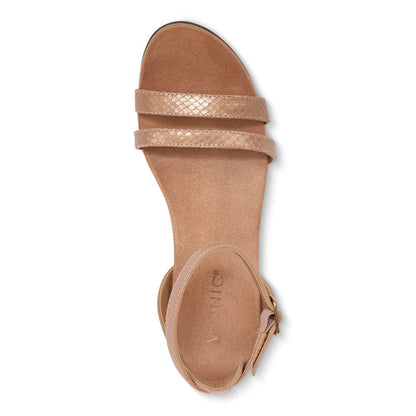 Orlanda Wedge Sandal - Macaroon Pearl Snake