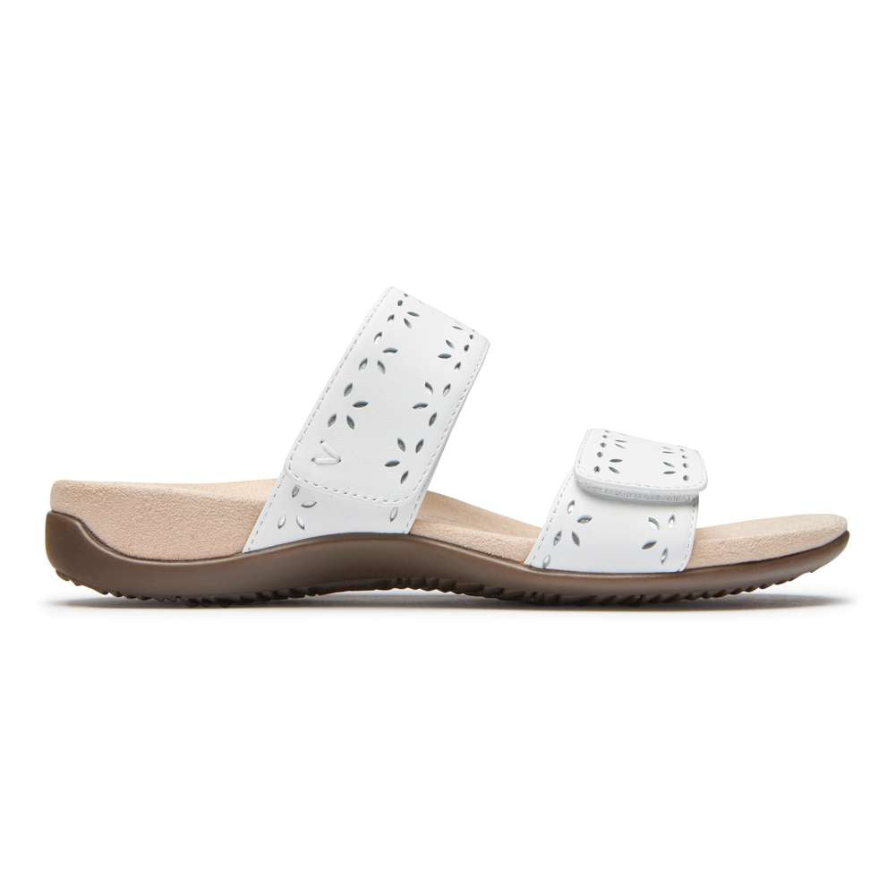 Randi Slide Sandal - White