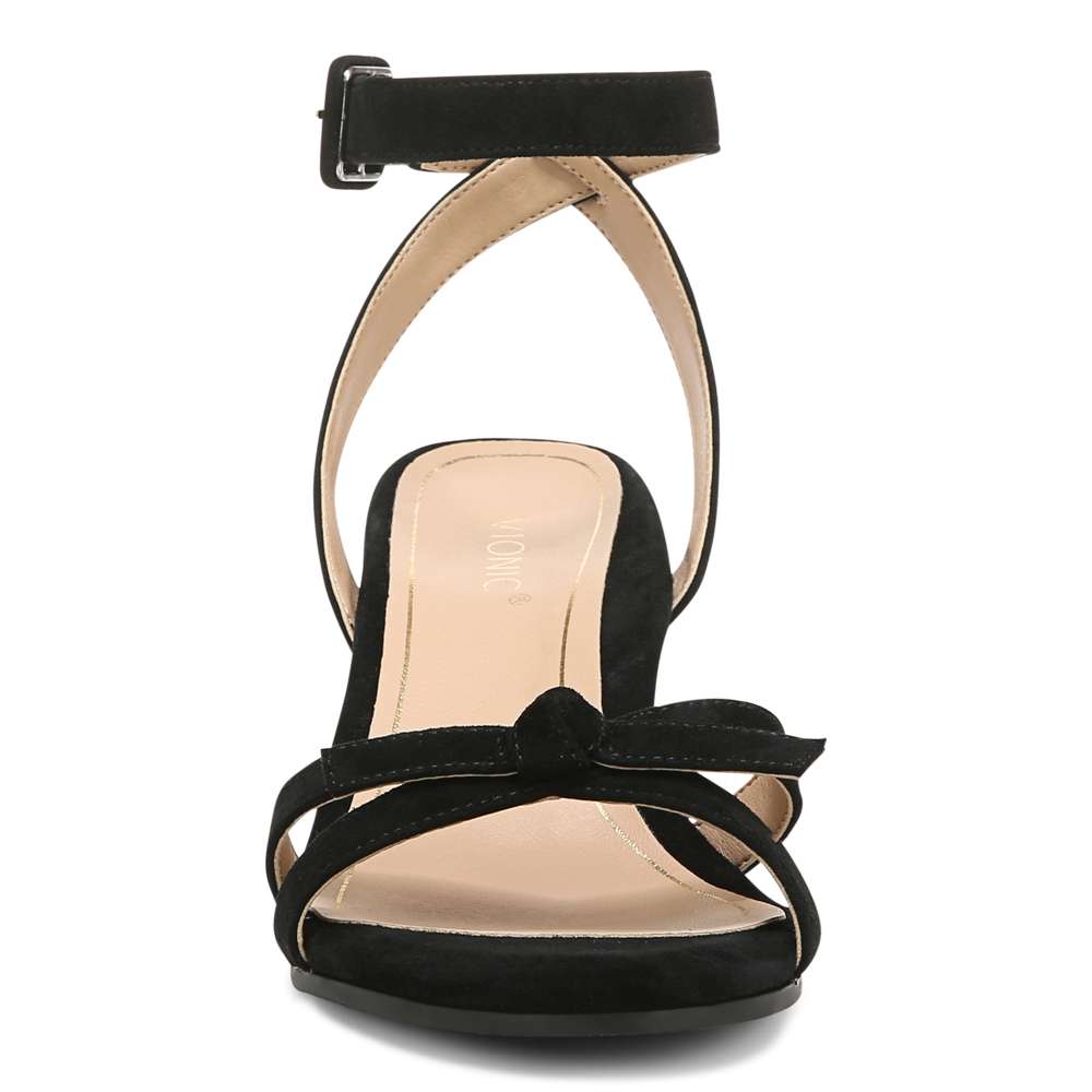 Rosabel Heeled Sandal - Black Suede