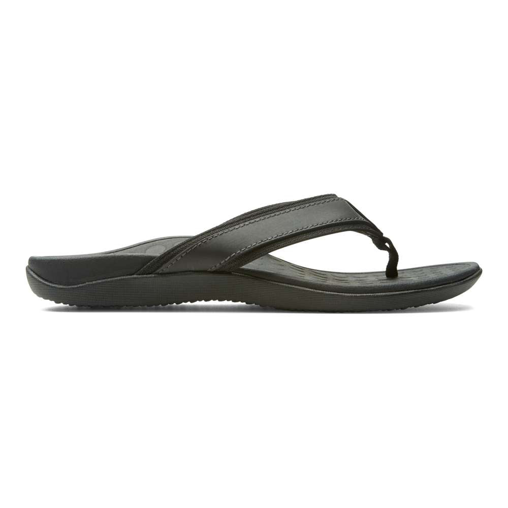 Men's Tide Toe Post Sandal - Black