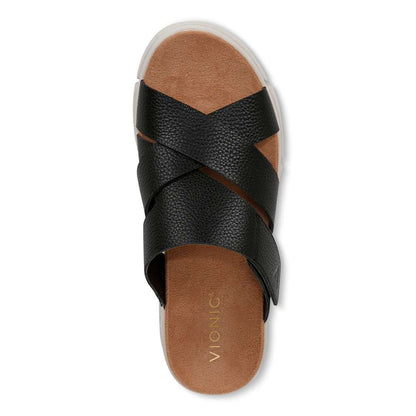 Uptown Sunset Wedge - Black Tumbled