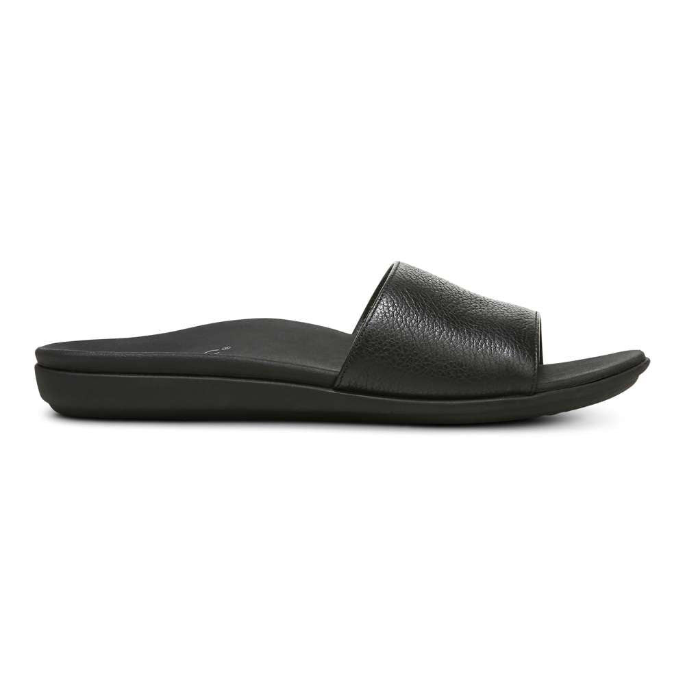 Val Slide Sandal - Black
