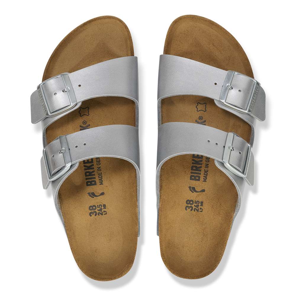 Arizona Birko-Flor Slide - Silver